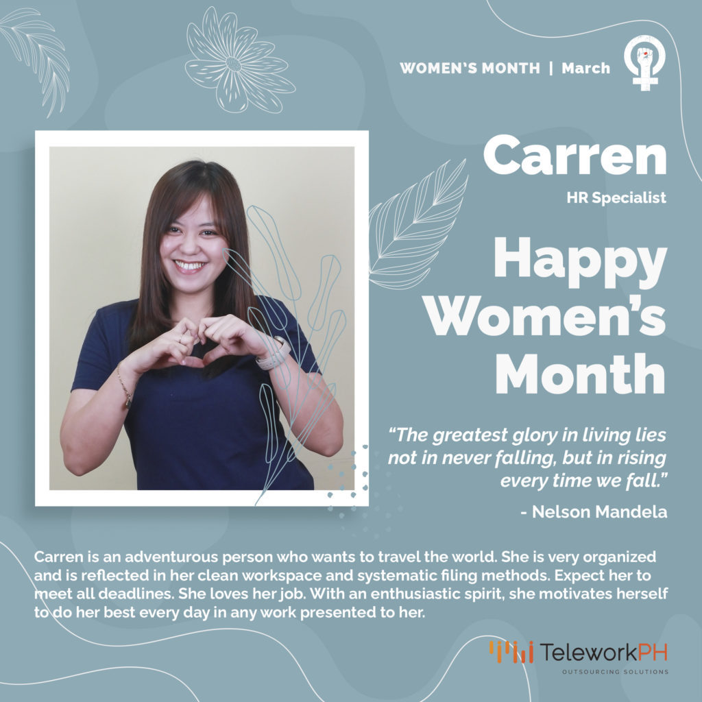Carren HR Specialist at TeleworkPH