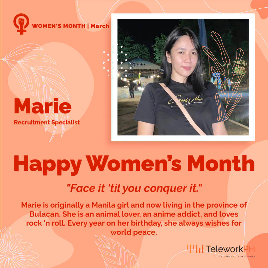 Marie Recruitment specialist at TeleworkPH