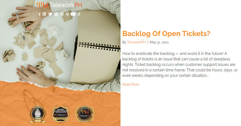 Backlog Of Open Tickets?