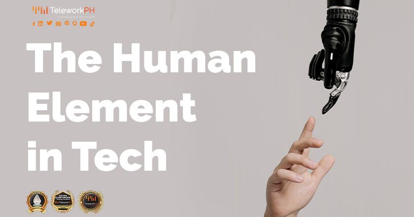 An image showing a human hand and a robotic hand, symbolizing collaboration.